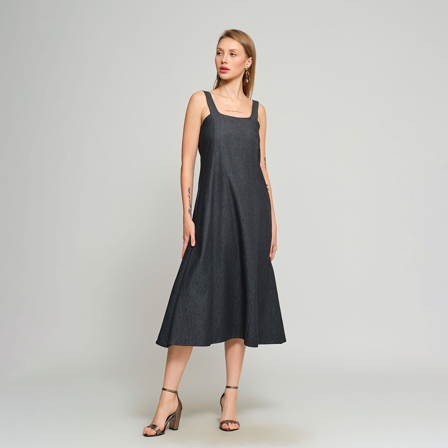 Irisa Midi Dress - Denim