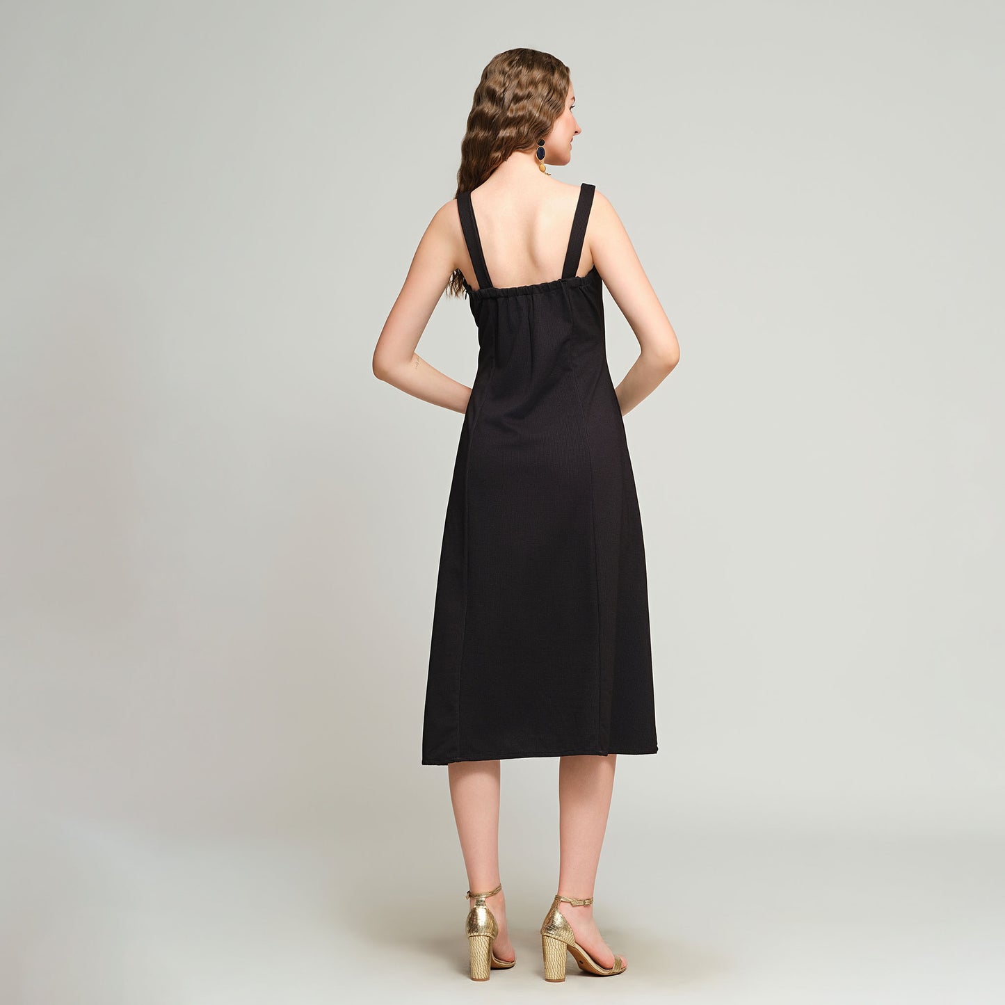 Irisa Midi Dress - Black