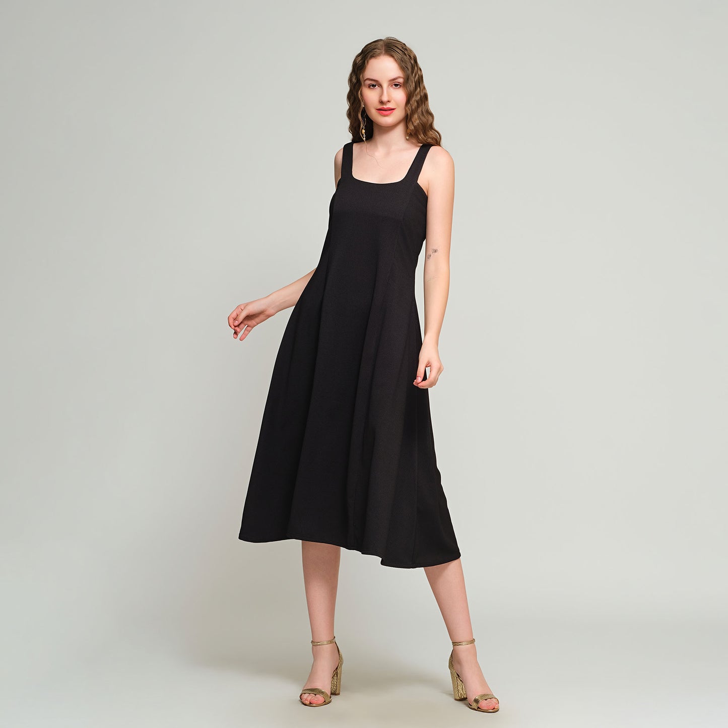 Irisa Midi Dress - Black