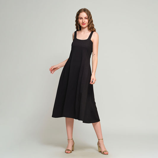 Irisa Midi Dress - Black