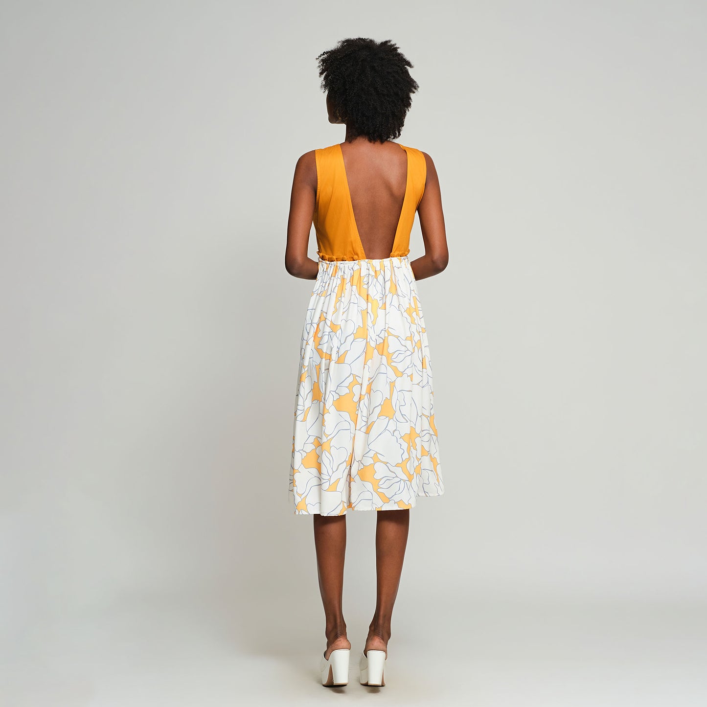Mia Convertible Dress - Yellow
