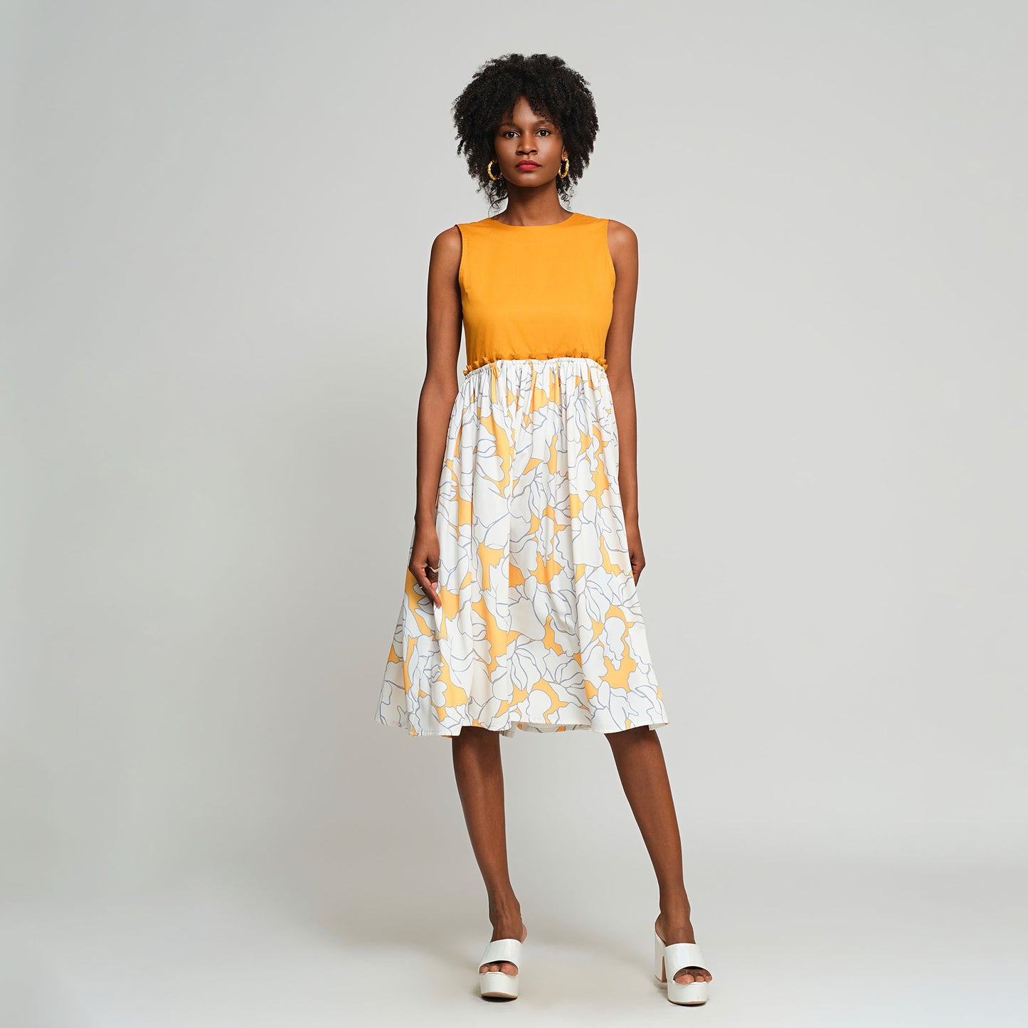 Mia Convertible Dress - Yellow