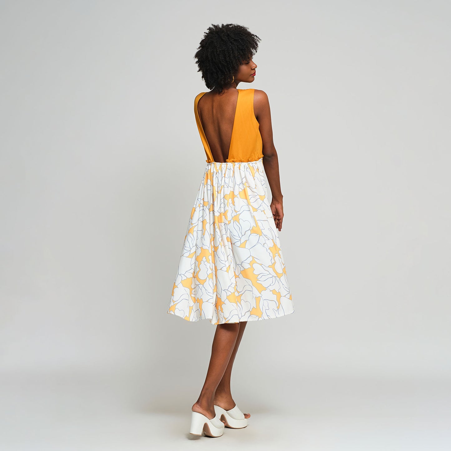 Mia Convertible Dress - Yellow