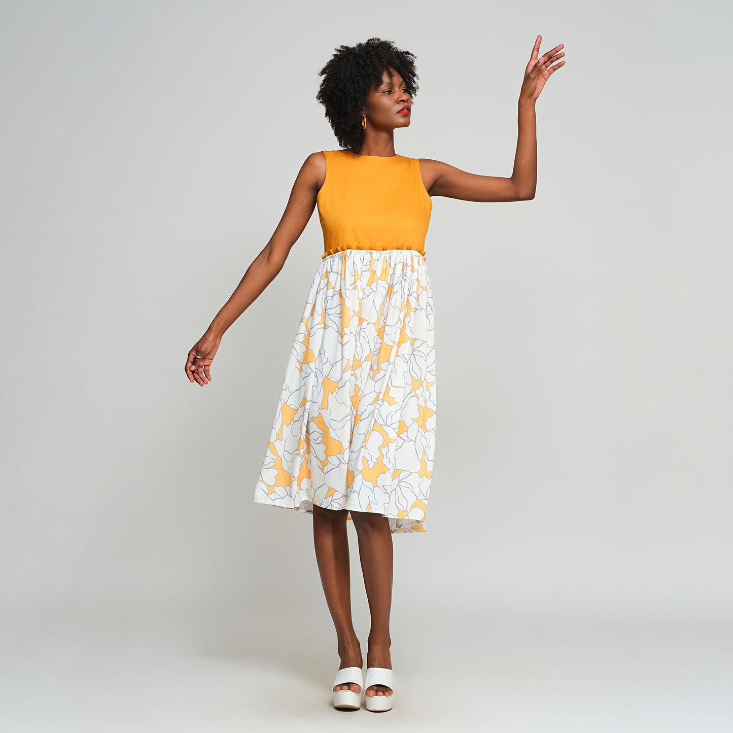 Mia Convertible Dress - Yellow