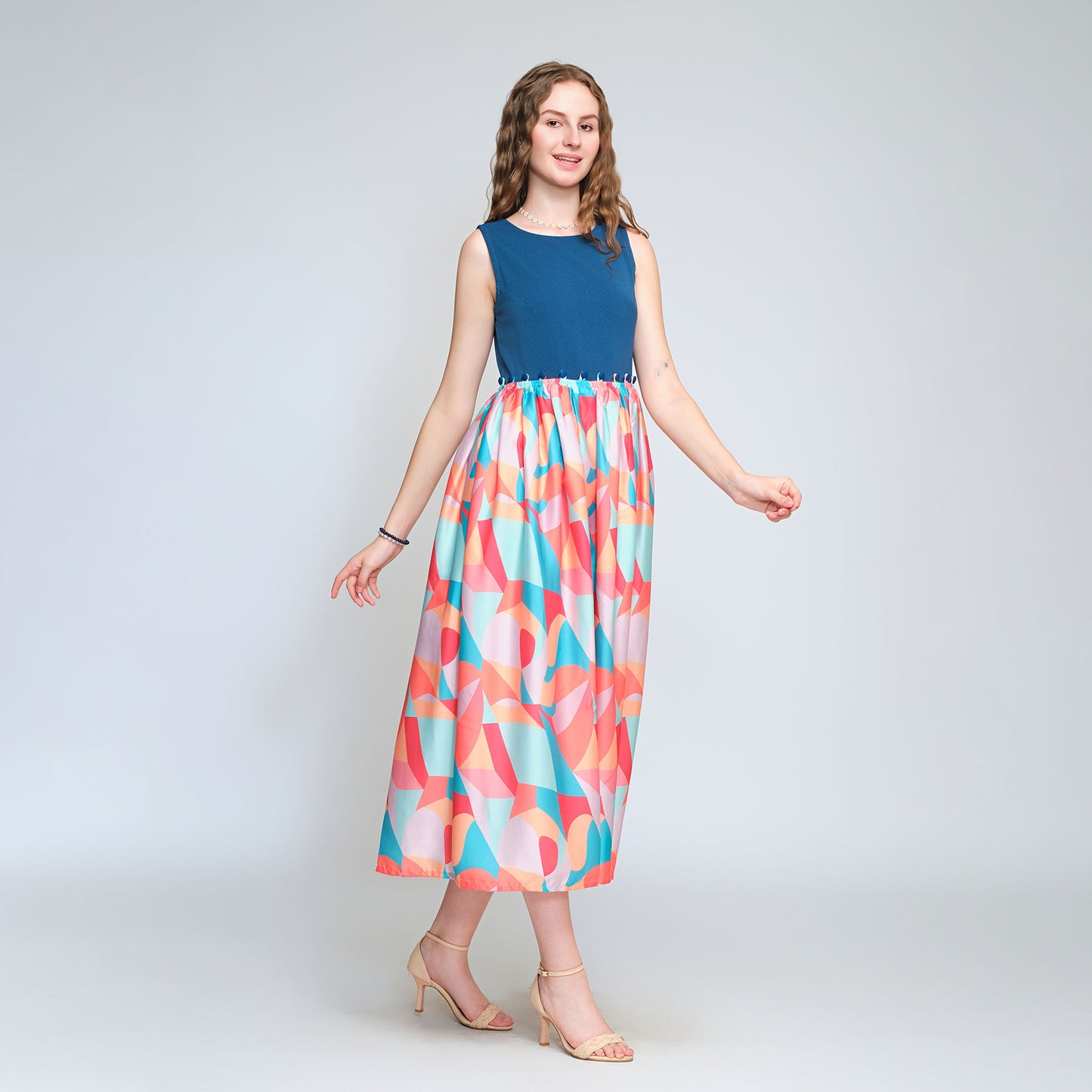 Mia Convertible Dress - Blue