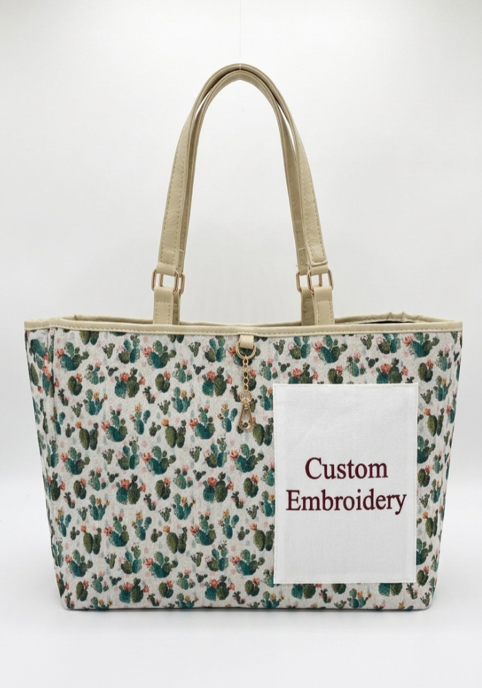 Cactus Switch Tote - Reversible & Convertible Tote Bag