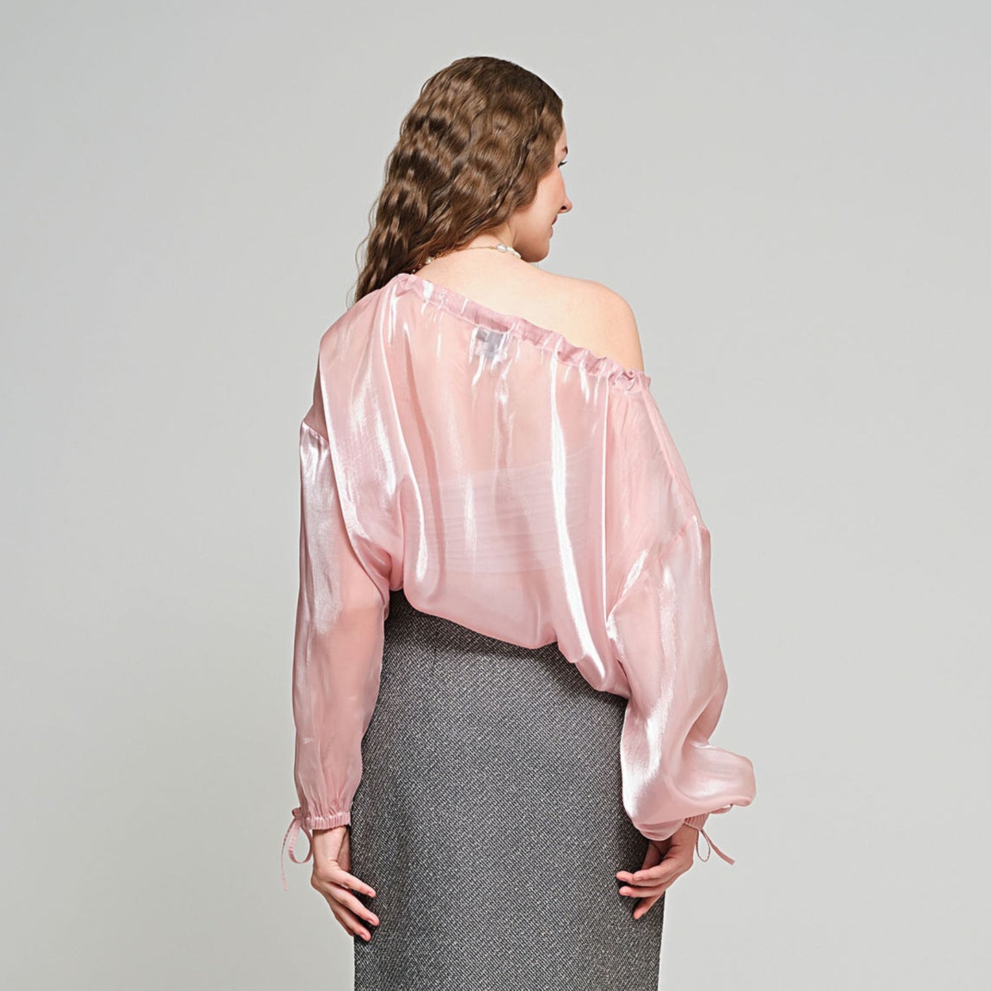 Alida Convertible Top - Pink Organza