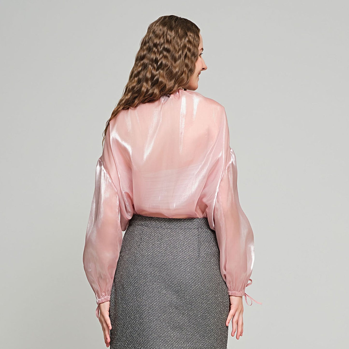 Alida Convertible Top - Pink Organza