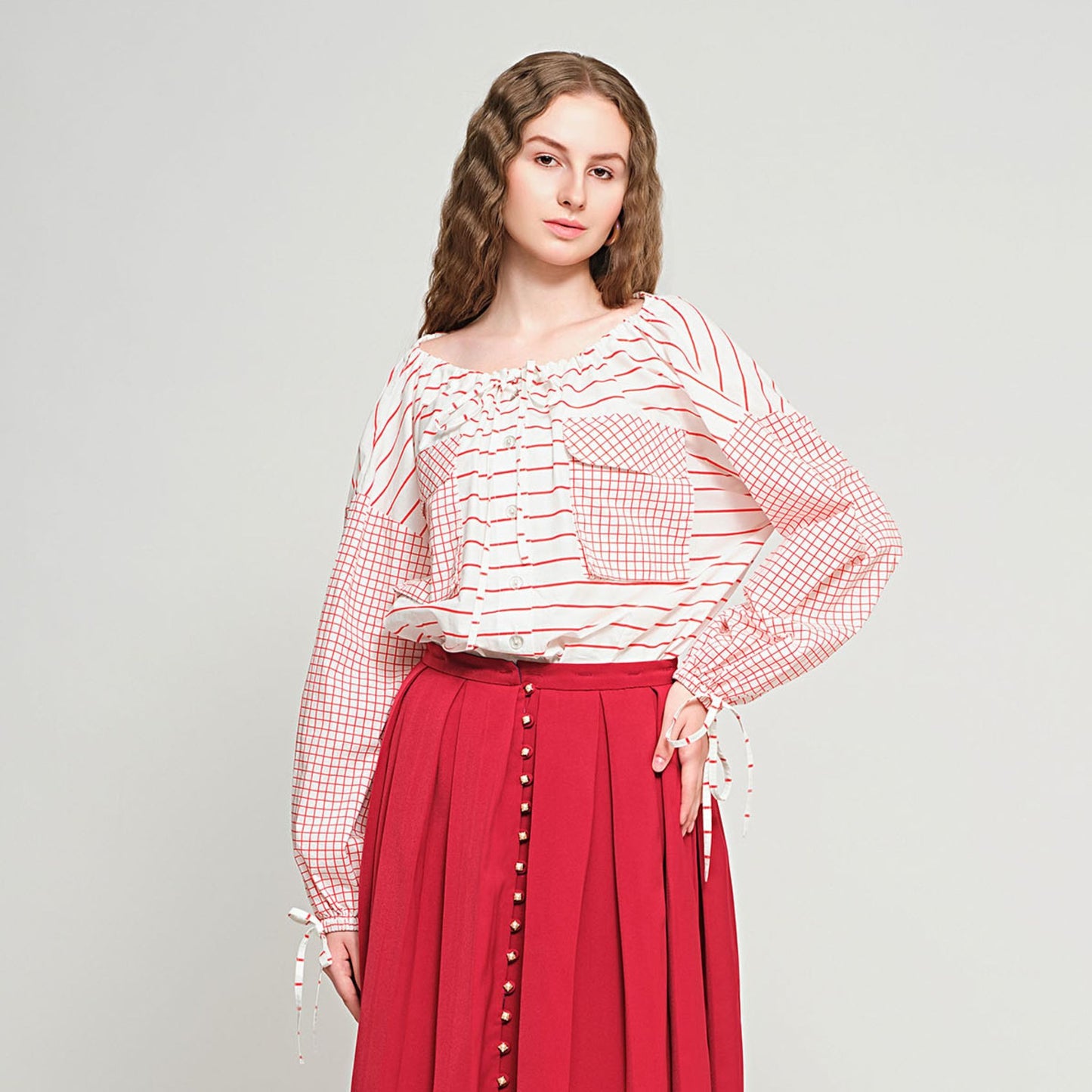 Alida Convertible Top - Stripes