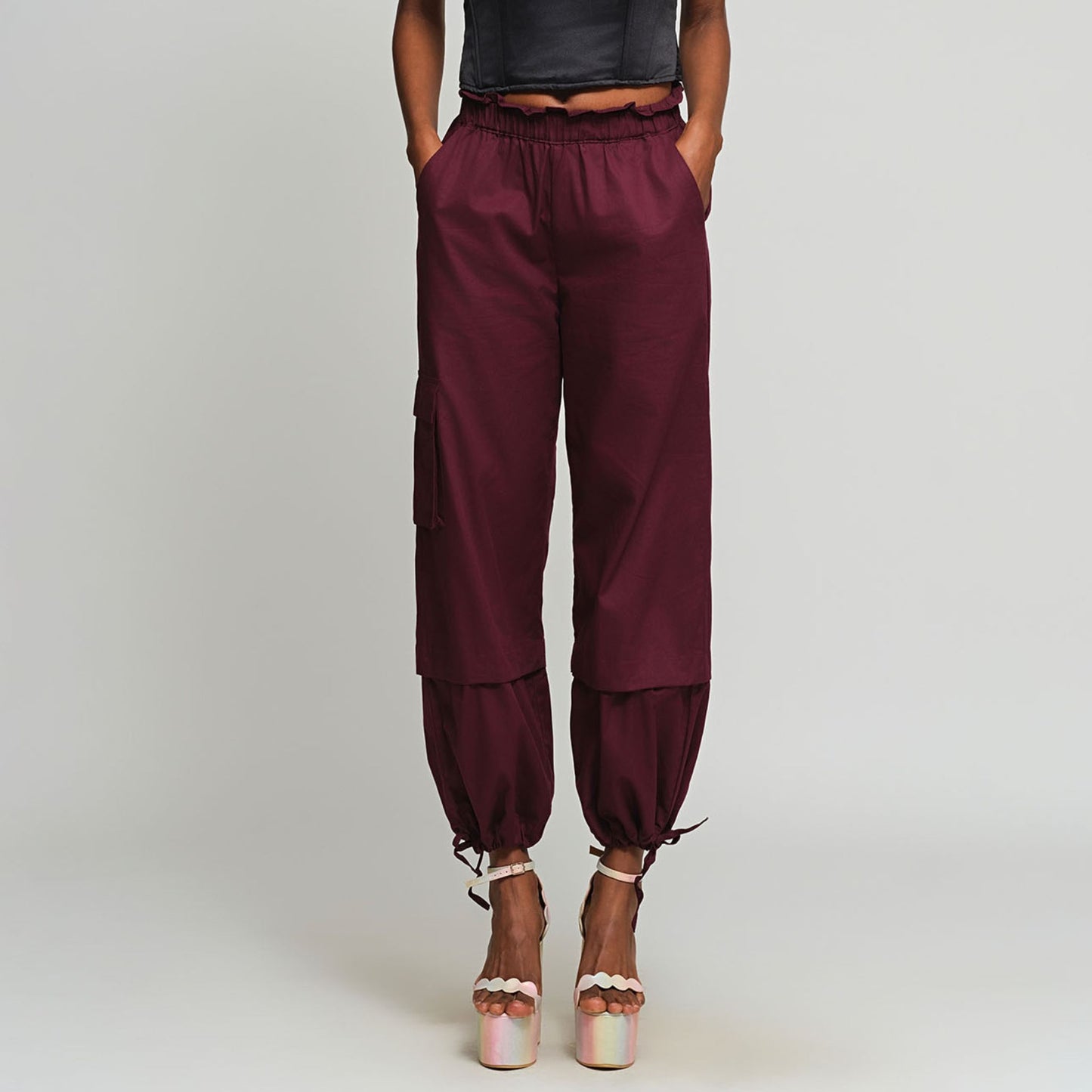 Andy Convertible Pants - Wine