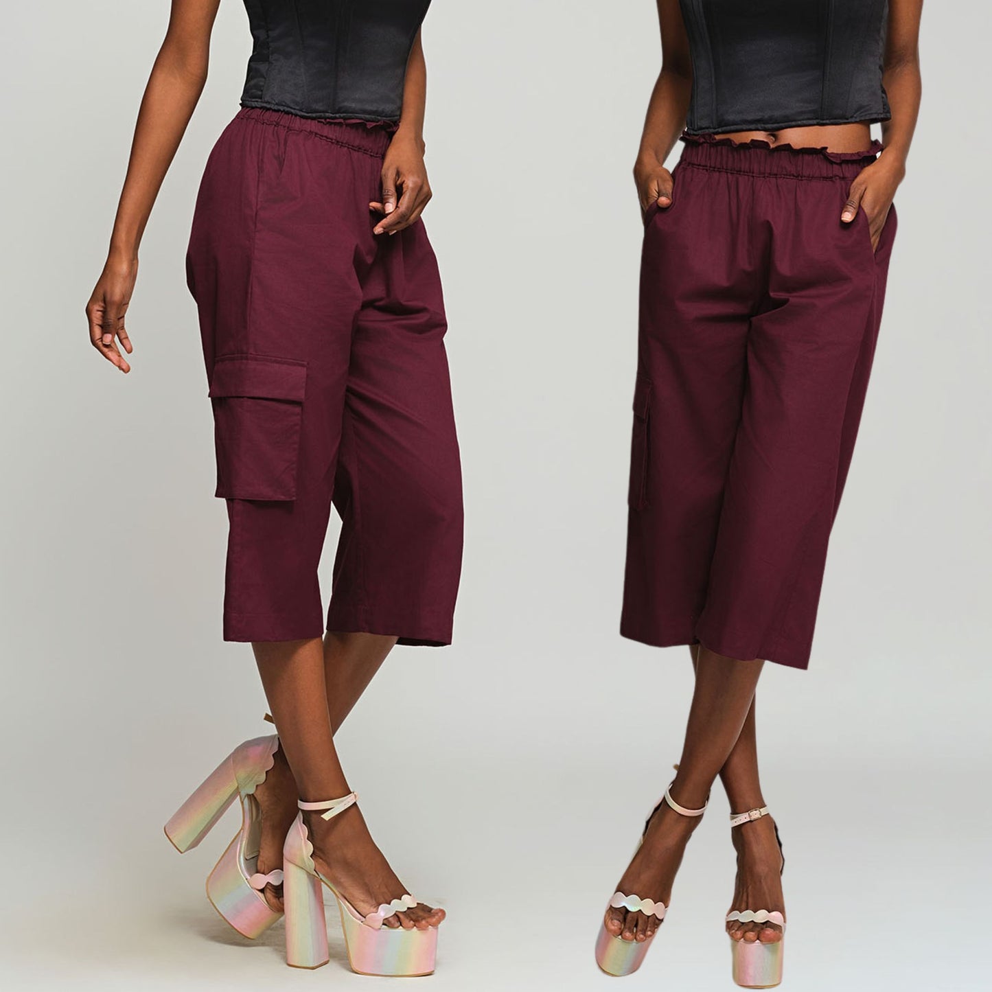 Andy Convertible Pants - Wine