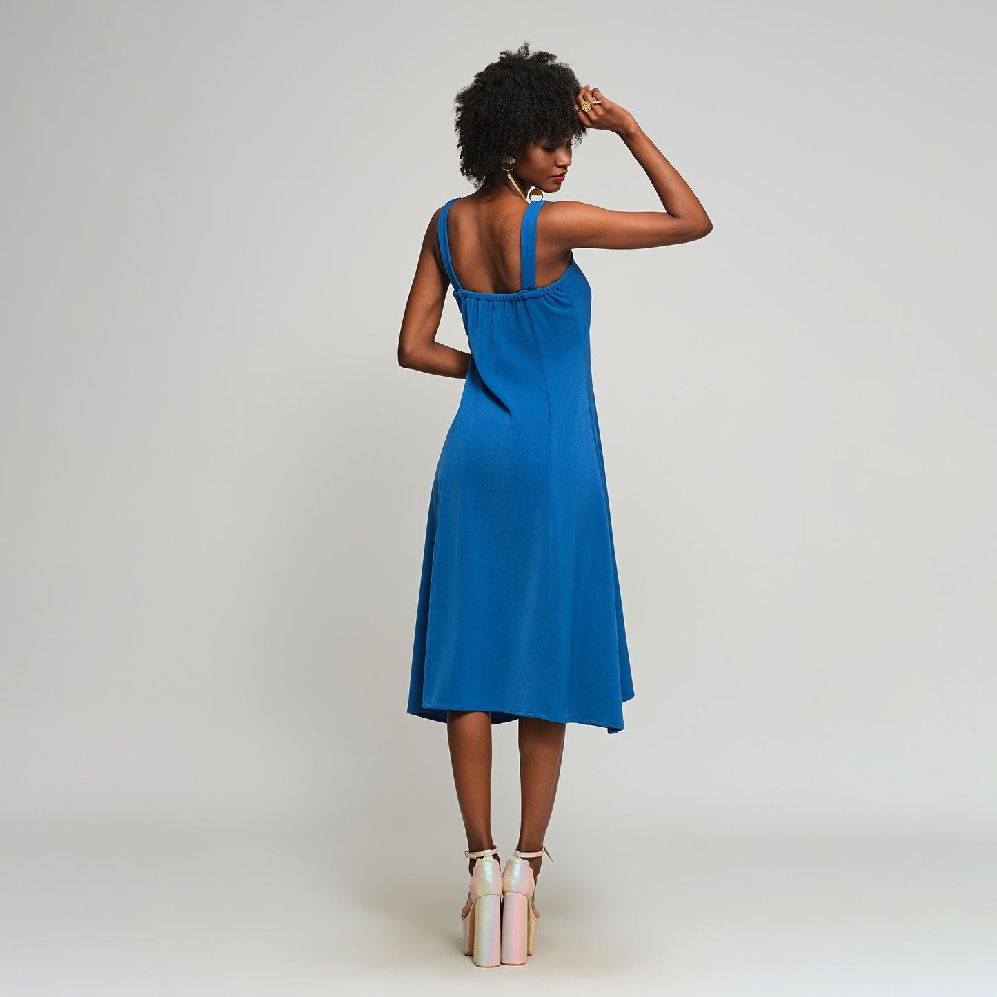 Irisa Midi Dress - Blue