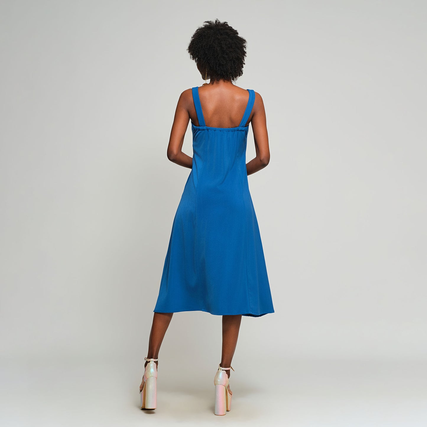Irisa Midi Dress - Blue