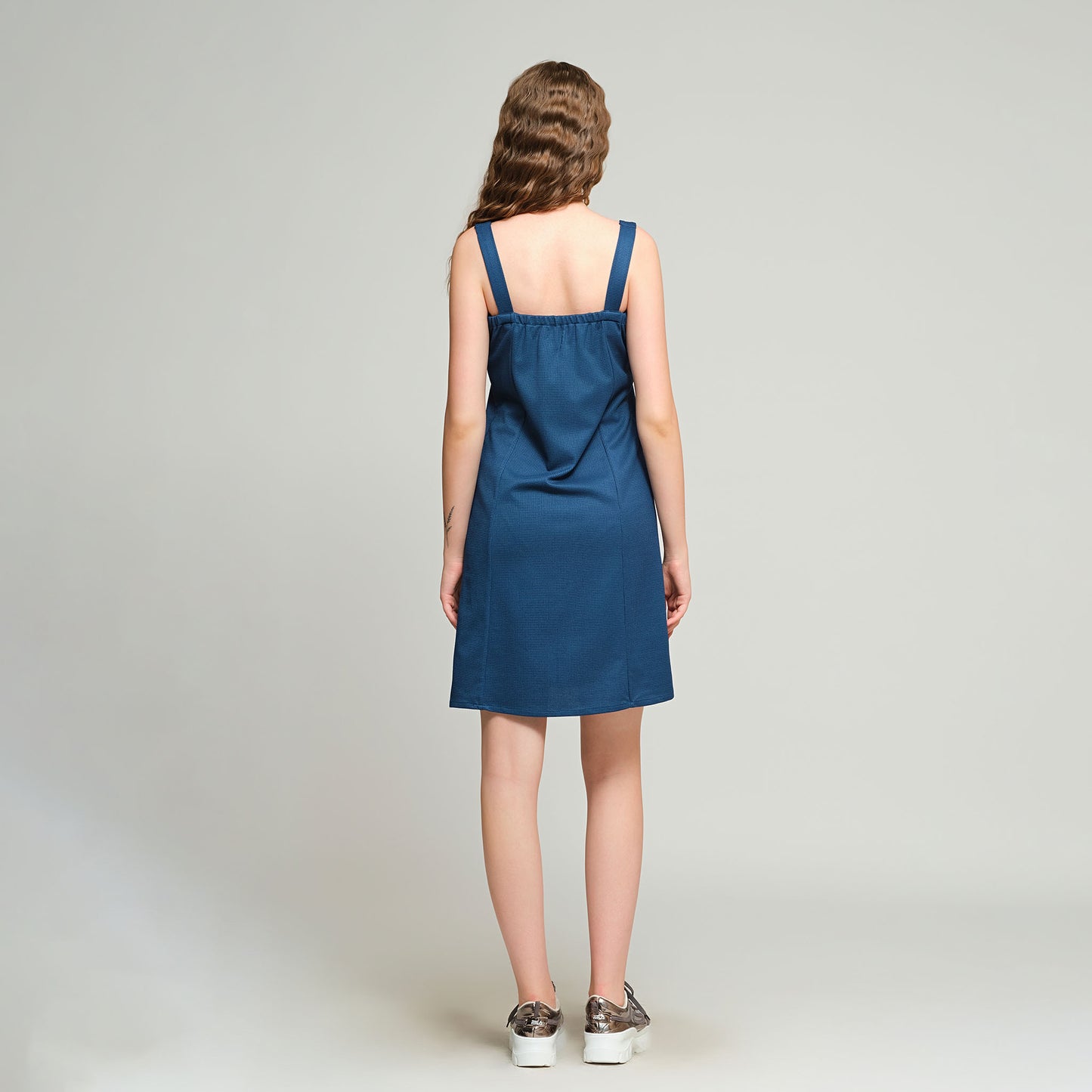 Eva Short Dress - Blue
