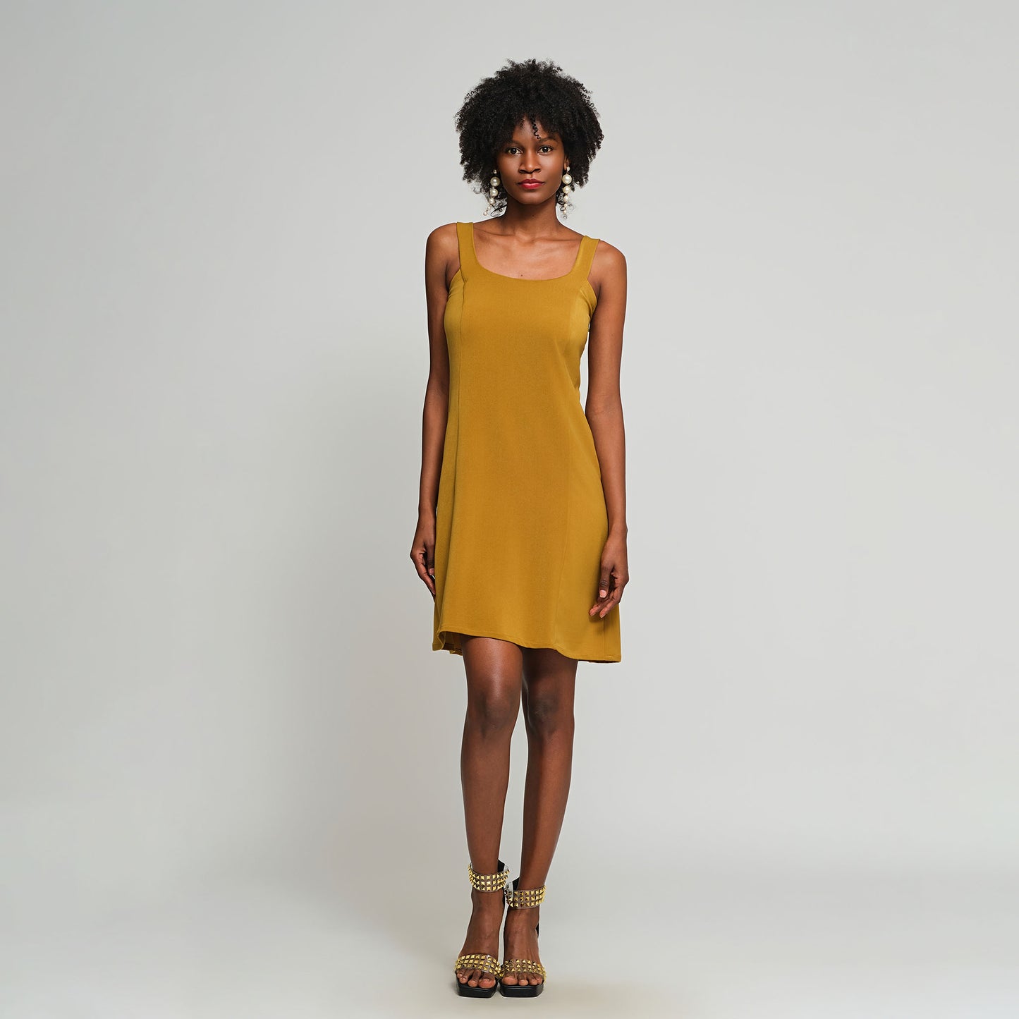 Eva Short Dress - Olive