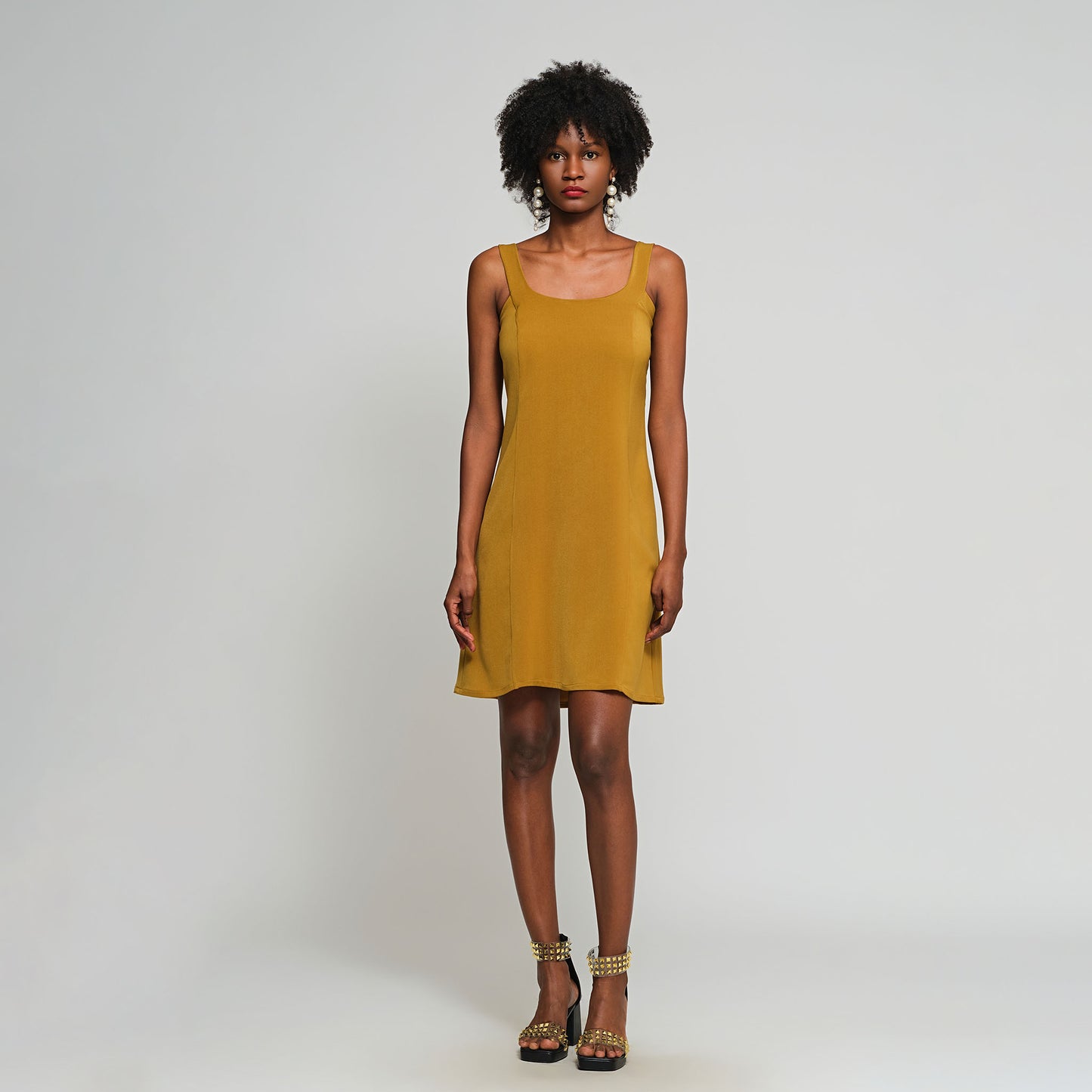 Eva Short Dress - Olive