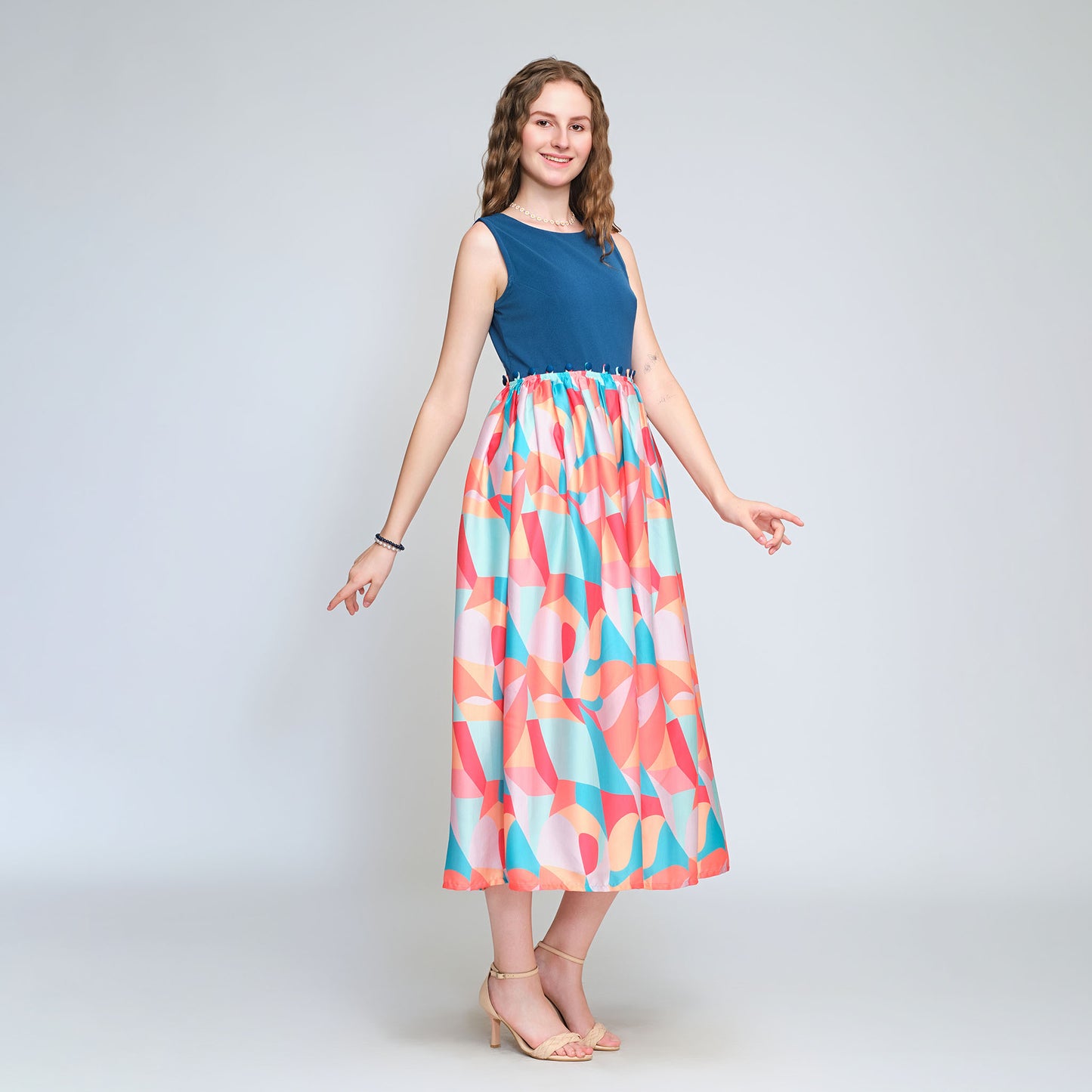 Mia Convertible Dress - Blue
