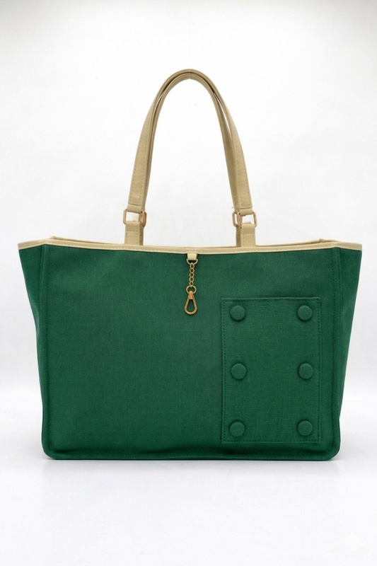 Green Switch Tote - Reversible & Convertible Tote Bag