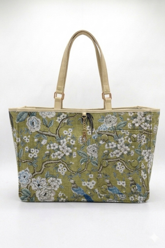 Floral Switch Tote - Reversible & Convertible Tote Bag