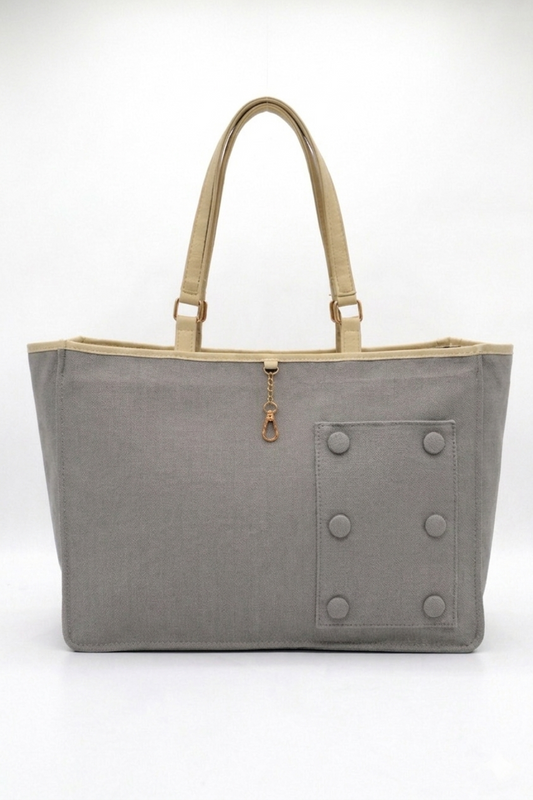 Grey Switch Tote - Reversible & Convertible Tote Bag