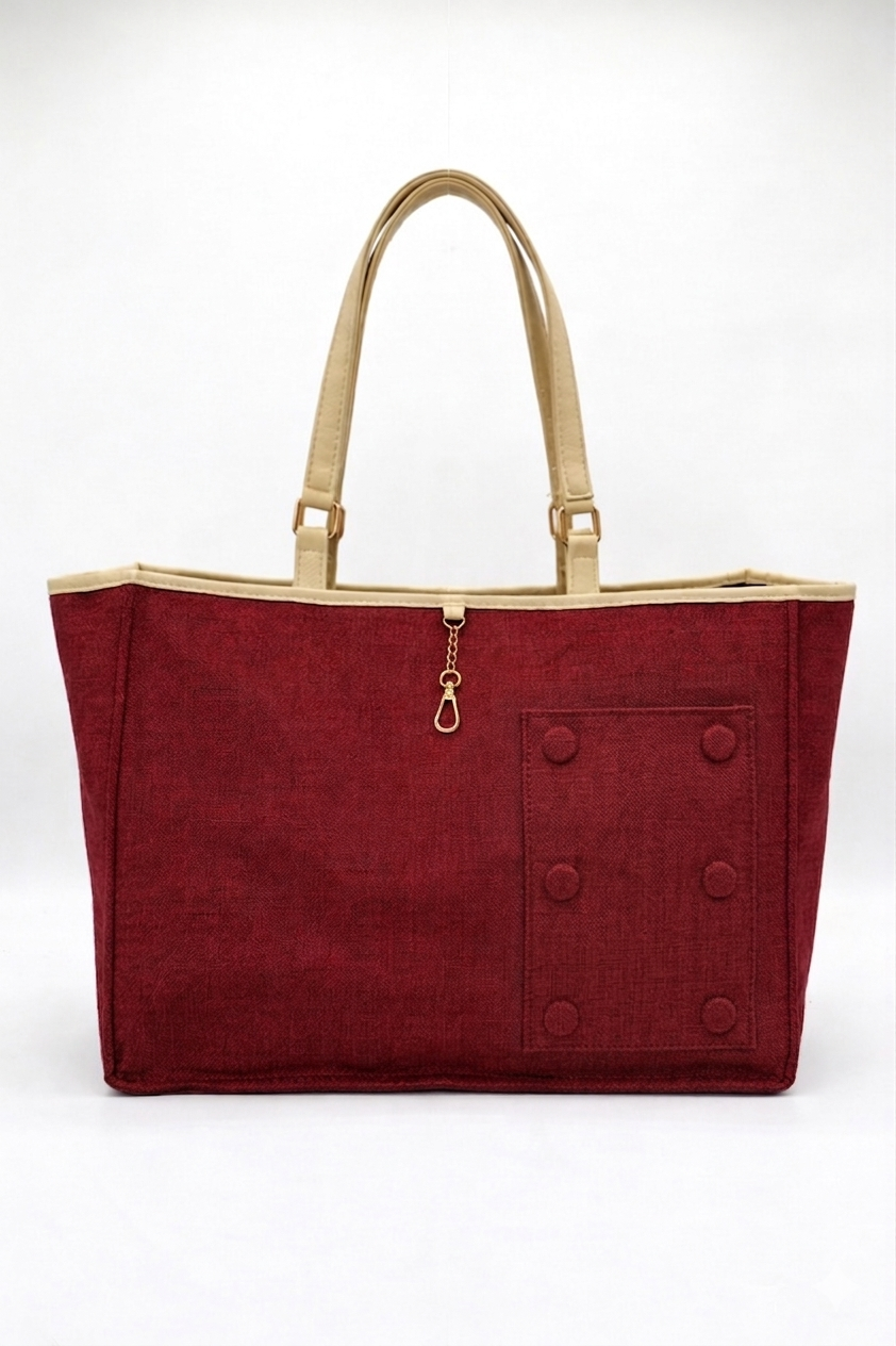 Red Switch Tote - Reversible & Convertible Tote Bag