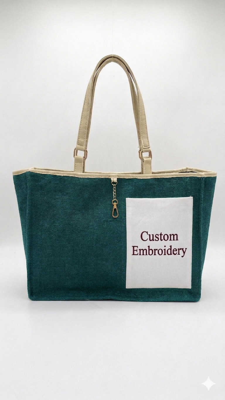 Dark Turquoise Switch Tote - Reversible & Convertible Tote Bag