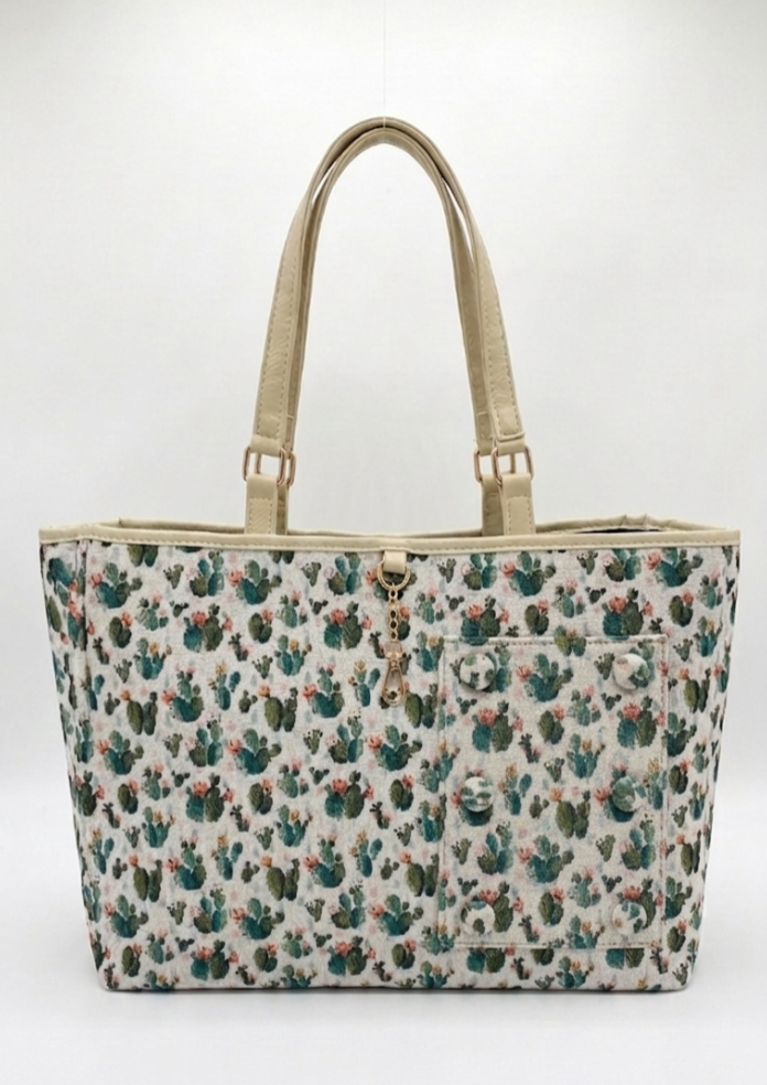 Cactus Switch Tote - Reversible & Convertible Tote Bag